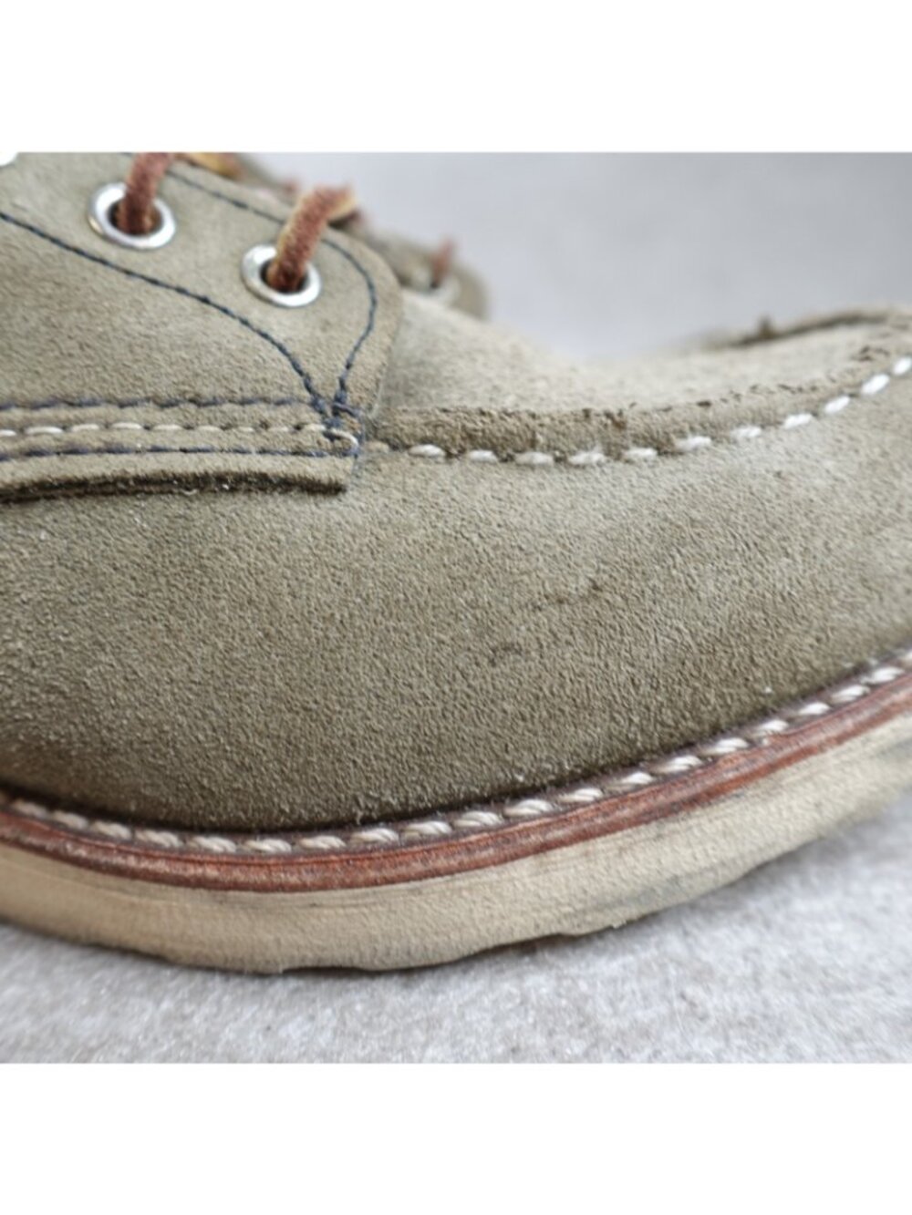 Red Wing Boots 8.5 Gray Suede Roughout 8139 Nigel Cabourn 2010 - Picture 16 of 16